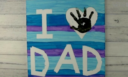 father's day canvas painting ideas