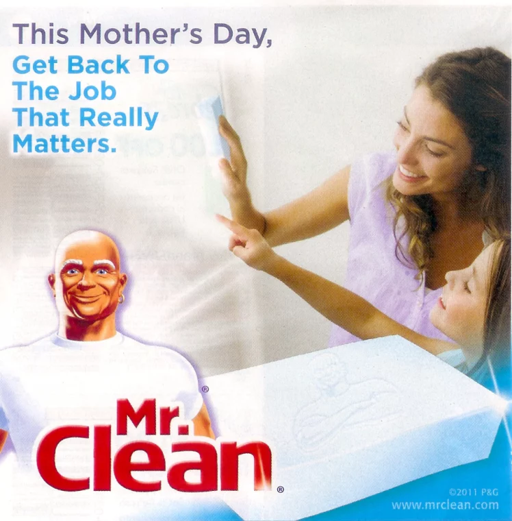 mr clean mother's day ad